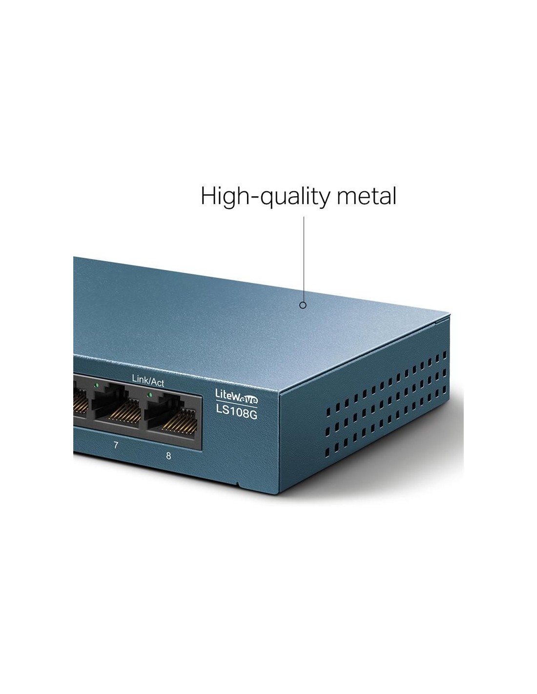 SWITCH TP-LINK GIGABIT 8 PUERTOS LS108G METALICO