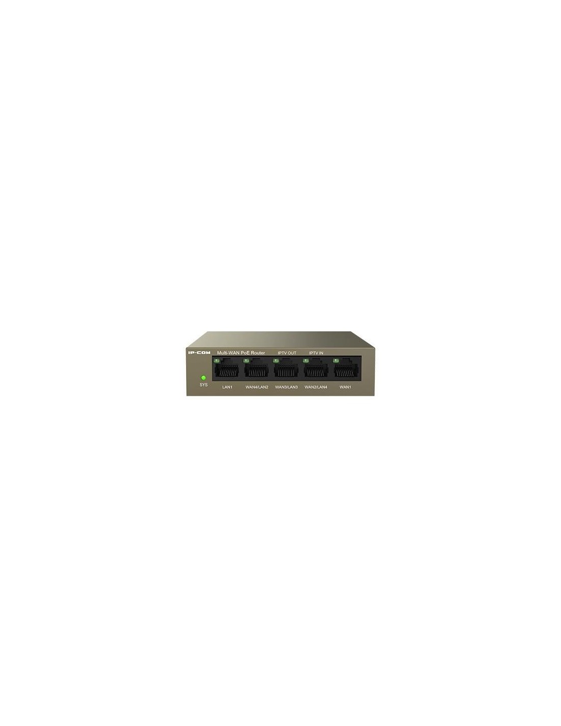 SWITCH IP-COM GIGABIT 5 PUERTOS POE GESTIONABLE METAL