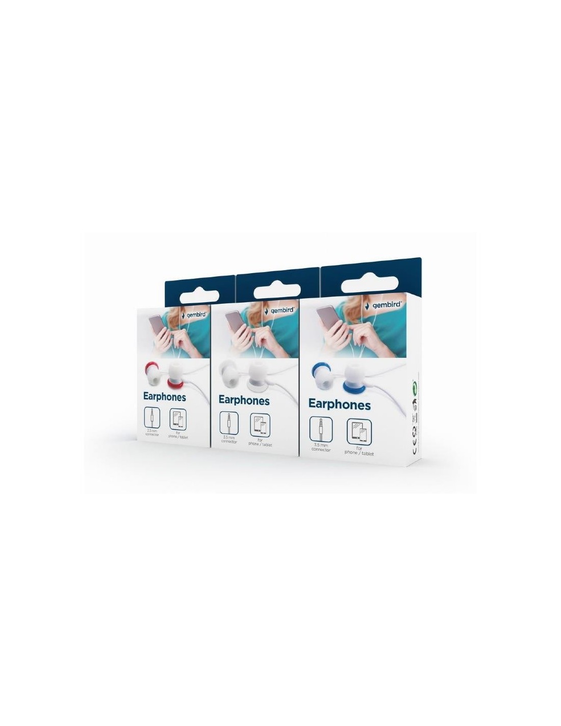 AURICULARES GEMBIRD IN EAR BLUE