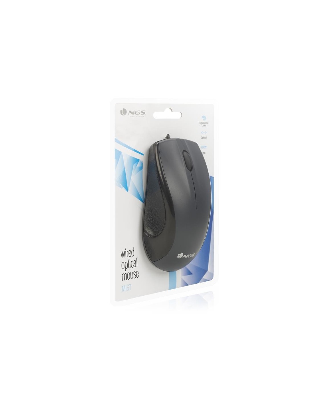 RATON NGS MIST USB OPTICO BLACK
