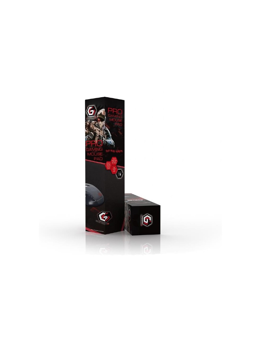 ALFOMBRILLA GEMBIRD GAMING M 250X350MM BLACK/RED