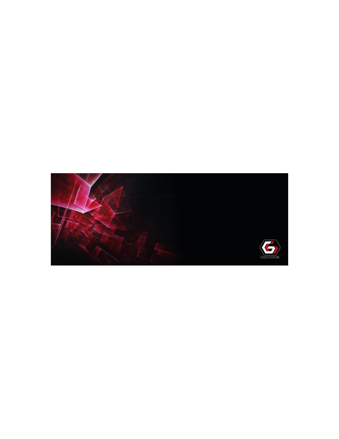 ALFOMBRILLA GEMBIRD GAMING XL 350X900MM BLACK/RED