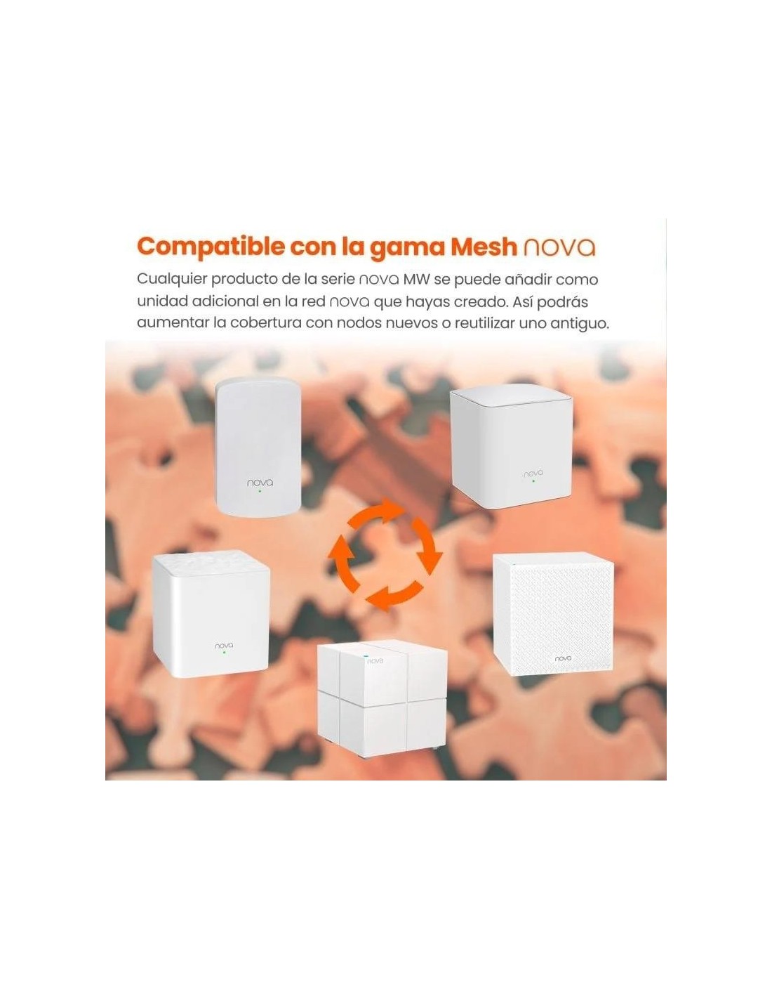 ACCESS POINT TENDA NOVA MW6 WIFI DUAL BAND BLUE