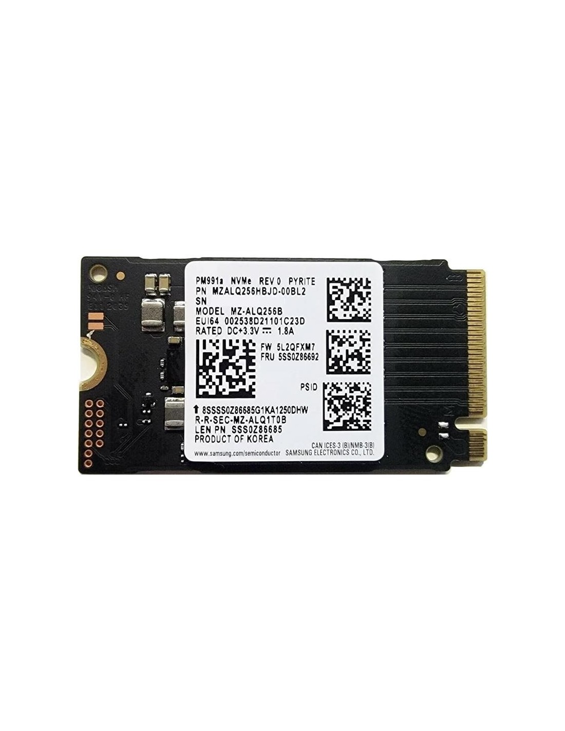 DISCO DURO SSD SAMSUNG 256GB M.2 NVME 2242 M2