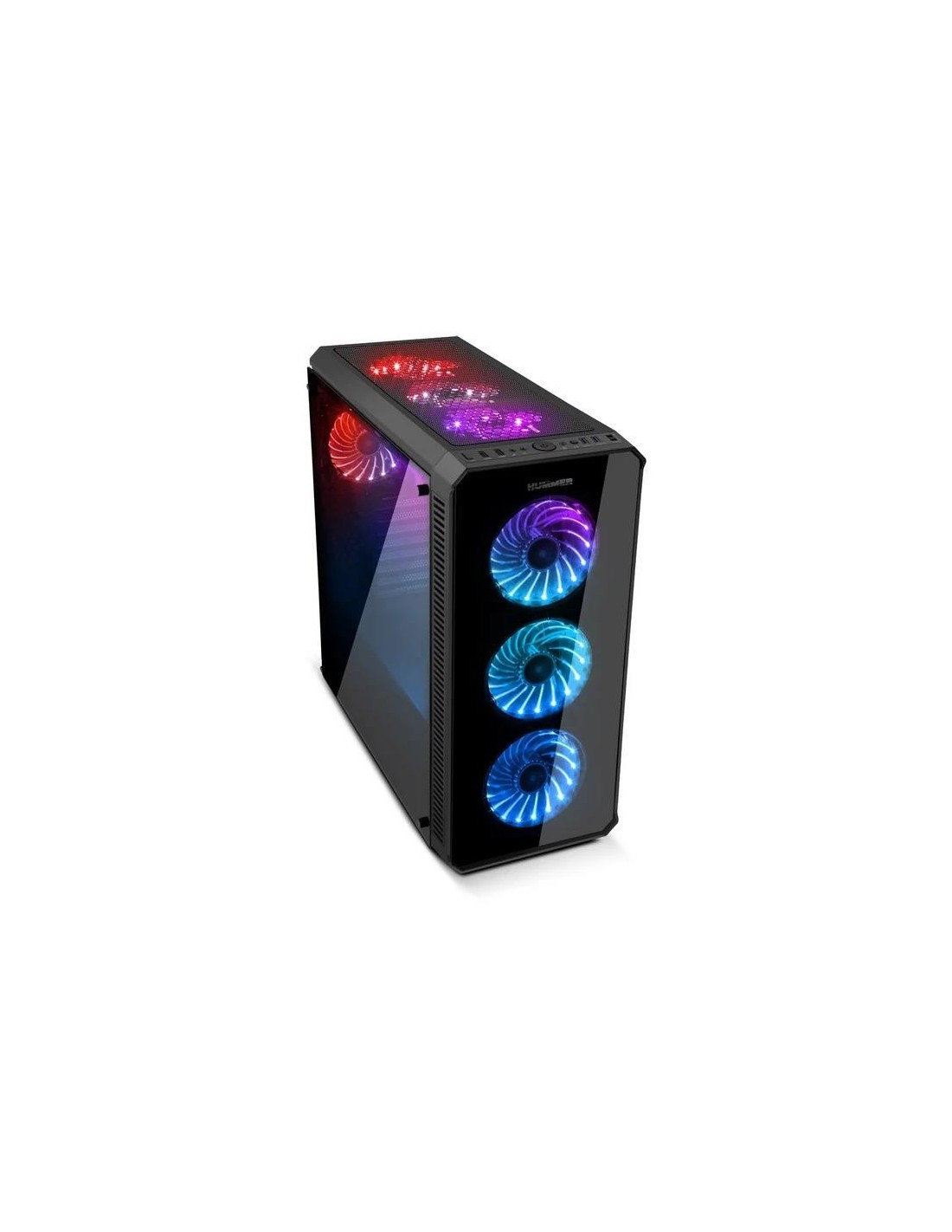 CAJA ORDENADOR GAMING NOX HUMMER TGX ATX RGB BLACK
