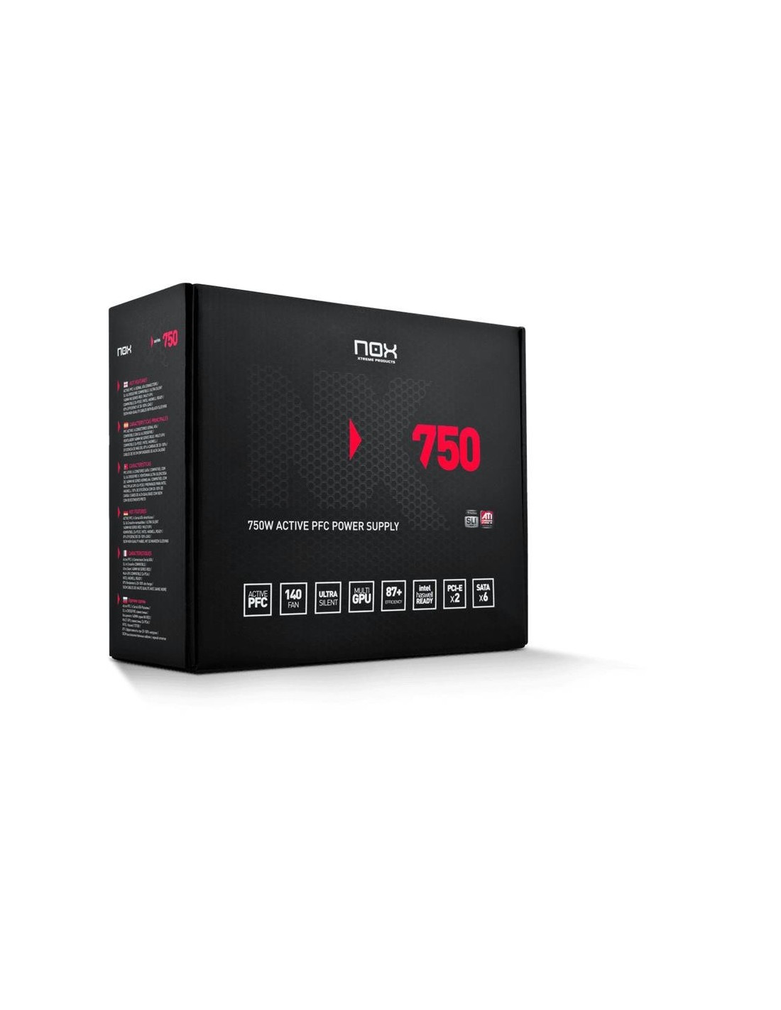 FUENTE DE ALIMENTACION NOX NX750 750W BLACK