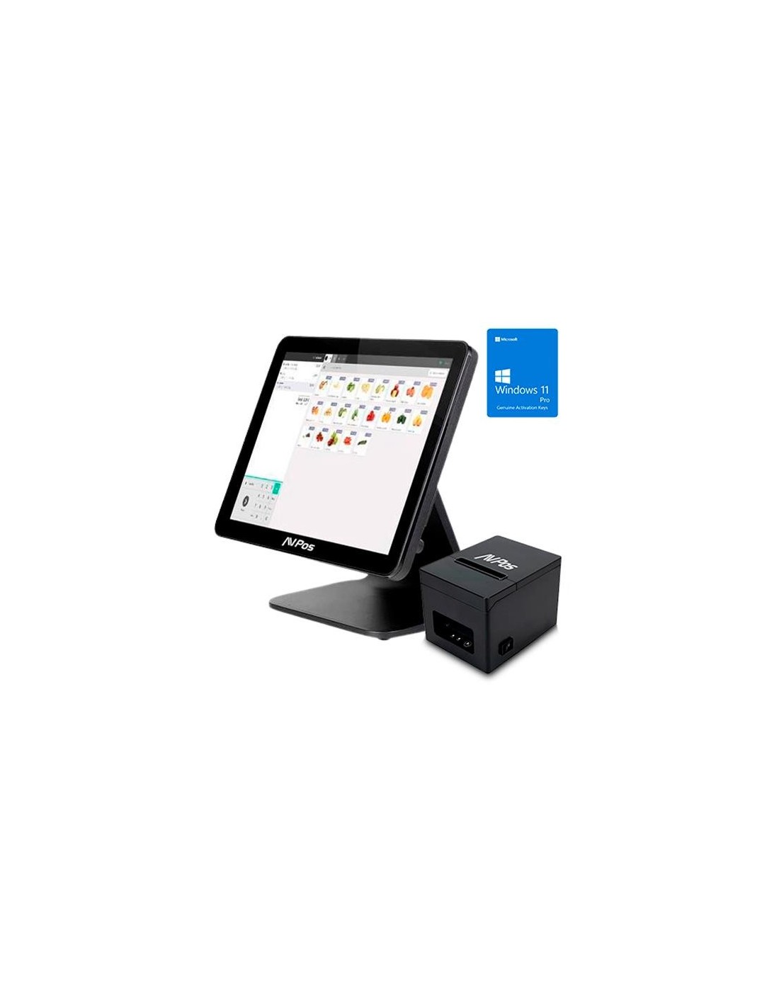 PACK TPV AVPOS K4000 15 TACTIL N100/8GB/SSD128/W11P + TC21 USB/LAN