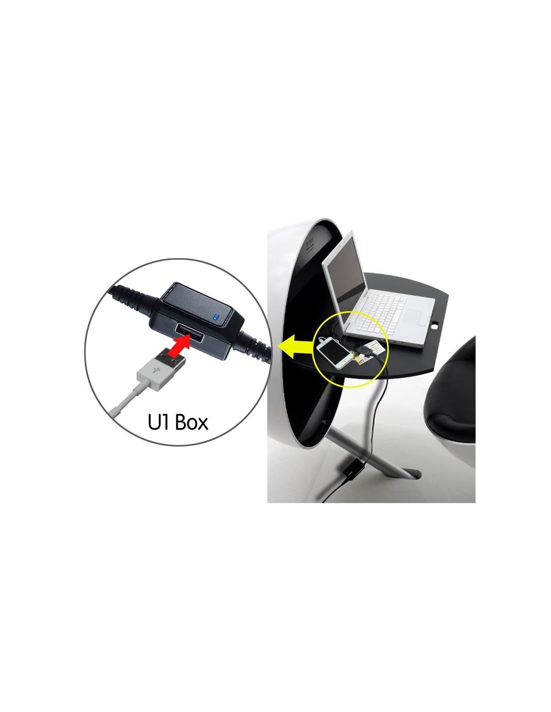 CARGADOR PORTATIL PHOENIX 40W AUTOMATICO + 5 CONECTORES + USB