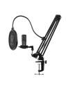 MICROFONO PHOENIX PROFESIONAL + BRAZO ARTICULADO + FILTRO ANTIPOP USB