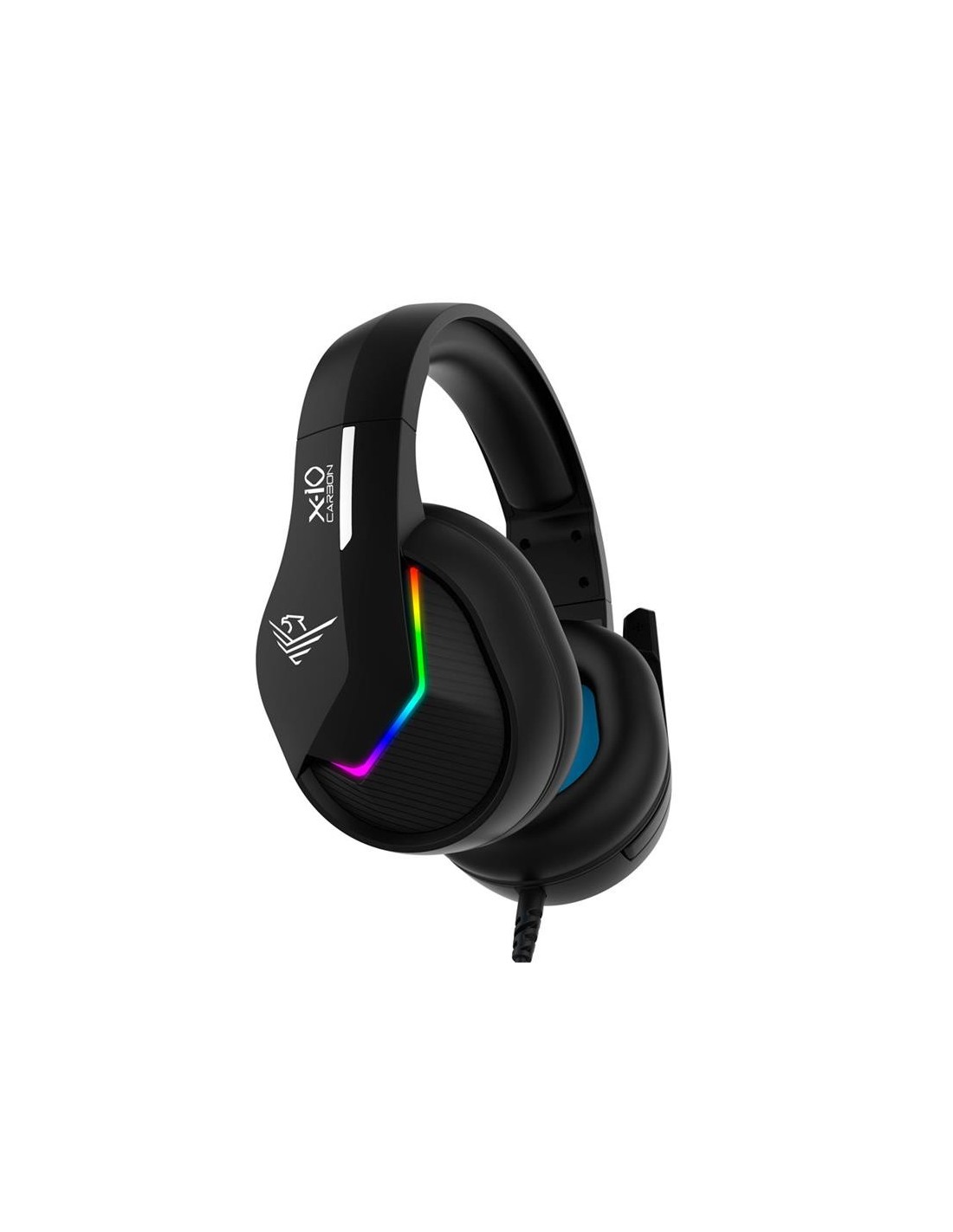 AURICULARES + MICROFONO PHOENIX X-IO GAMING RGB CARBON BLACK