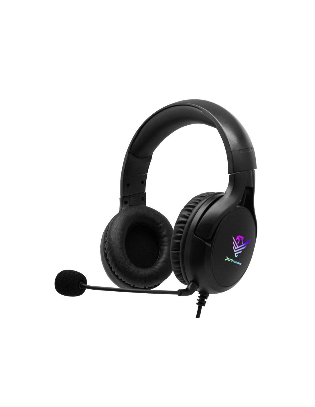 AURICULARES + MICROFONO PHOENIX GAMING X SPECTRUM RGB USB BLACK
