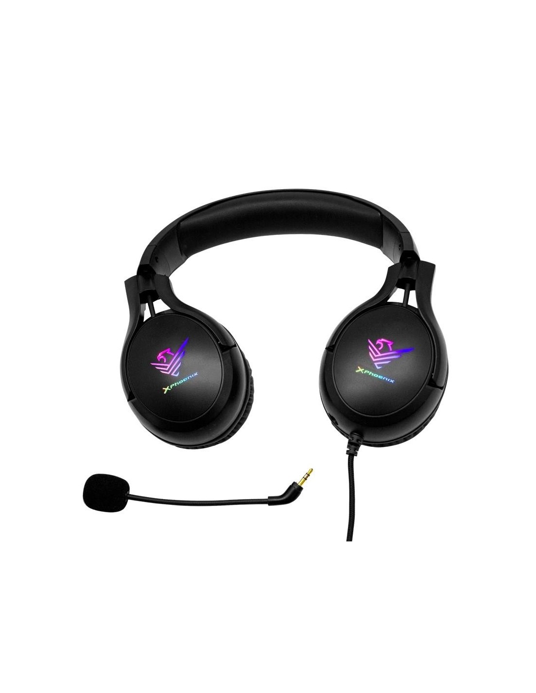 AURICULARES + MICROFONO PHOENIX GAMING X SPECTRUM RGB USB BLACK