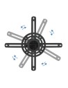 SOPORTE PROYECTOR TOOQ TECHO GIRATORIO E INCLINABLE BLACK