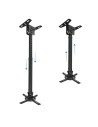 SOPORTE PROYECTOR TOOQ TECHO GIRATORIO E INCLINABLE BLACK