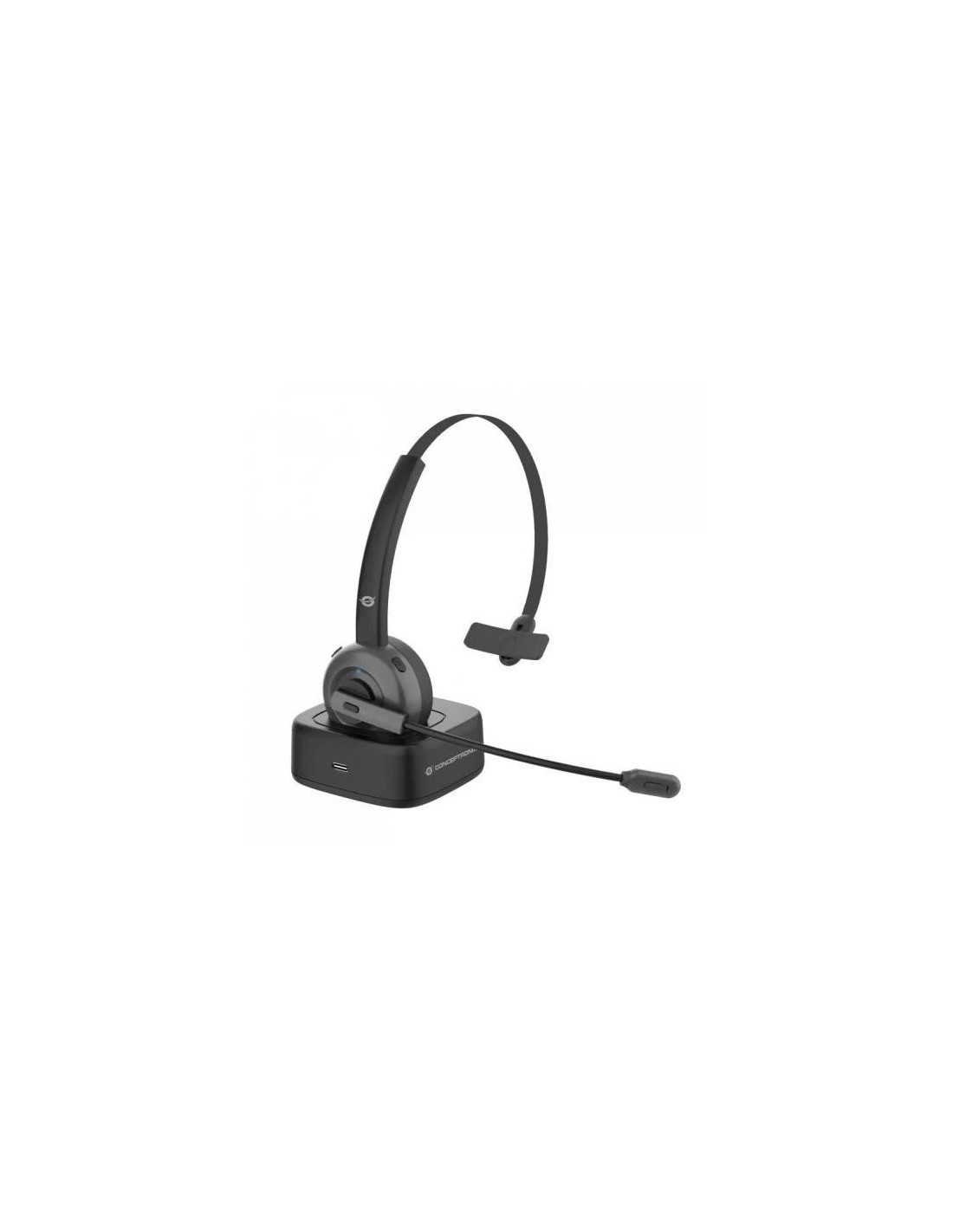 AURICULARES + MICROFONO CONCEPTRONIC CON BASE DE CARGA BLUETOOTH MONOAURAL