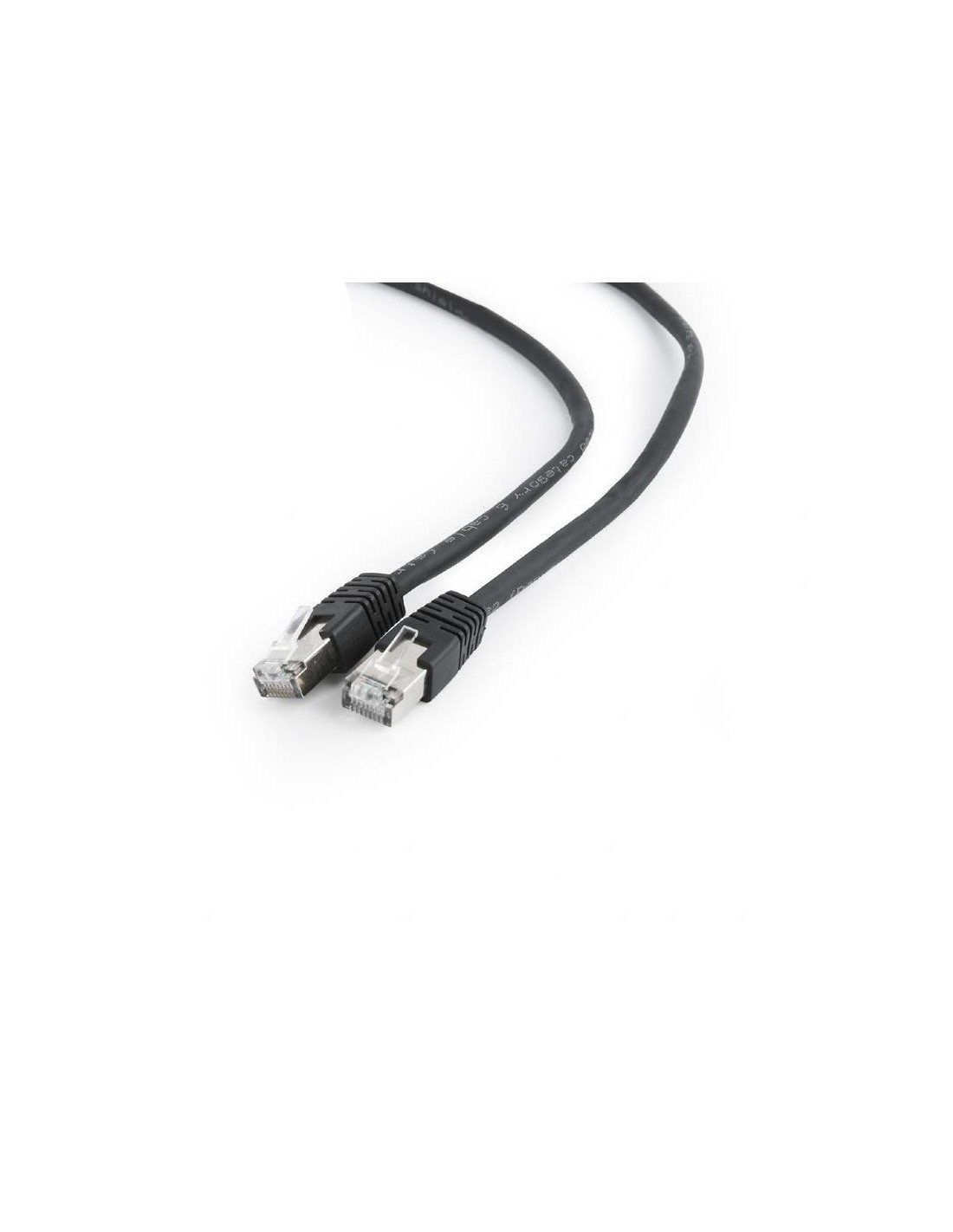 CABLE DE RED CAT.6 FTP 1M GEMBIRD BLACK
