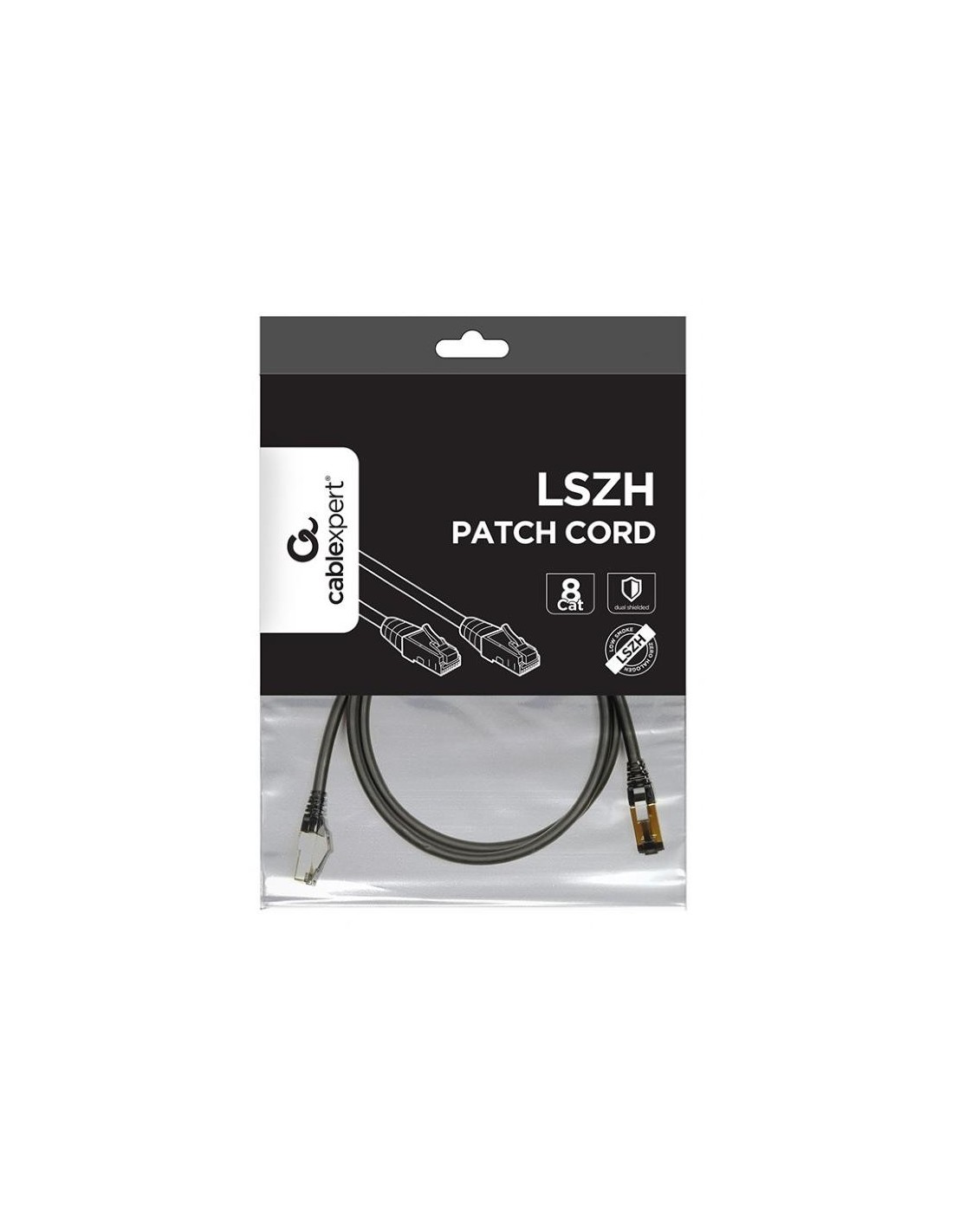 CABLE DE RED CAT.8 S/FTP 1.5M GEMBIRD BLACK