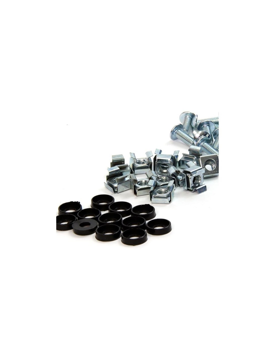 TUERCAS + TORNILLOS METALICOS POWERGREEN PARA RACK ( PACK 50 UDS )