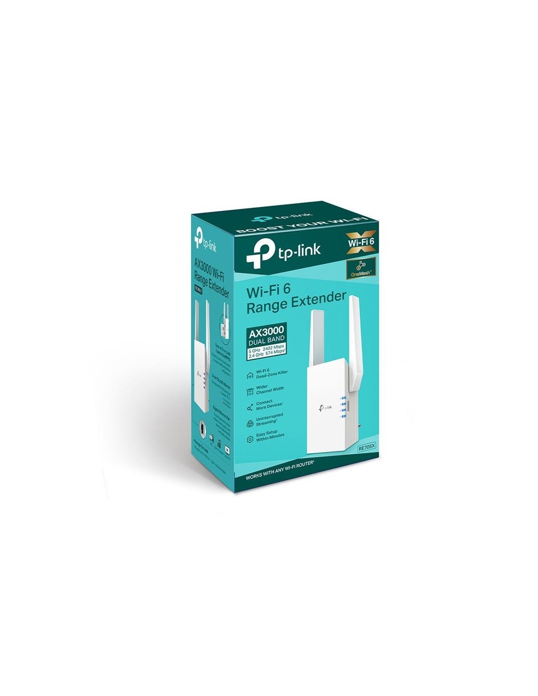 WIRELESS REPEATER TP-LINK RE705X DUAL BAND AX3000 WIFI 6