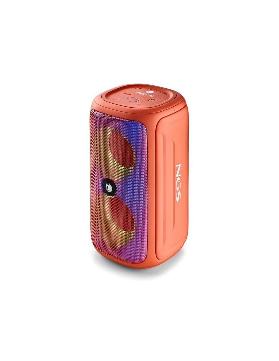 ALTAVOCES NGS ROLLER BEAST RGB PORTATIL WATERPROOF IPX5/BT/USB/AUX/FM CORAL