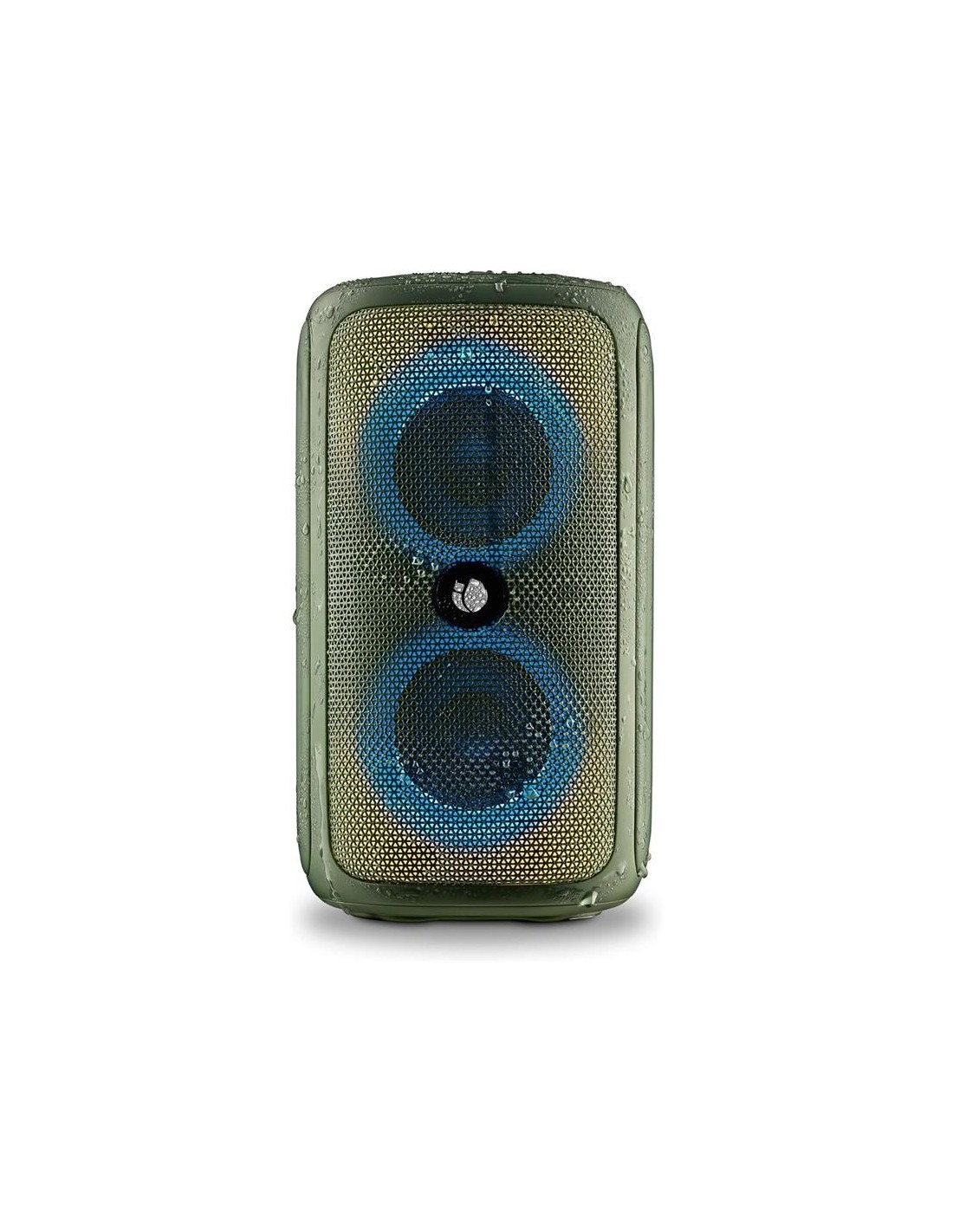 ALTAVOCES NGS ROLLER BEAST RGB PORTATIL WATERPROOF IPX5/BT/USB/AUX/FM GREEN