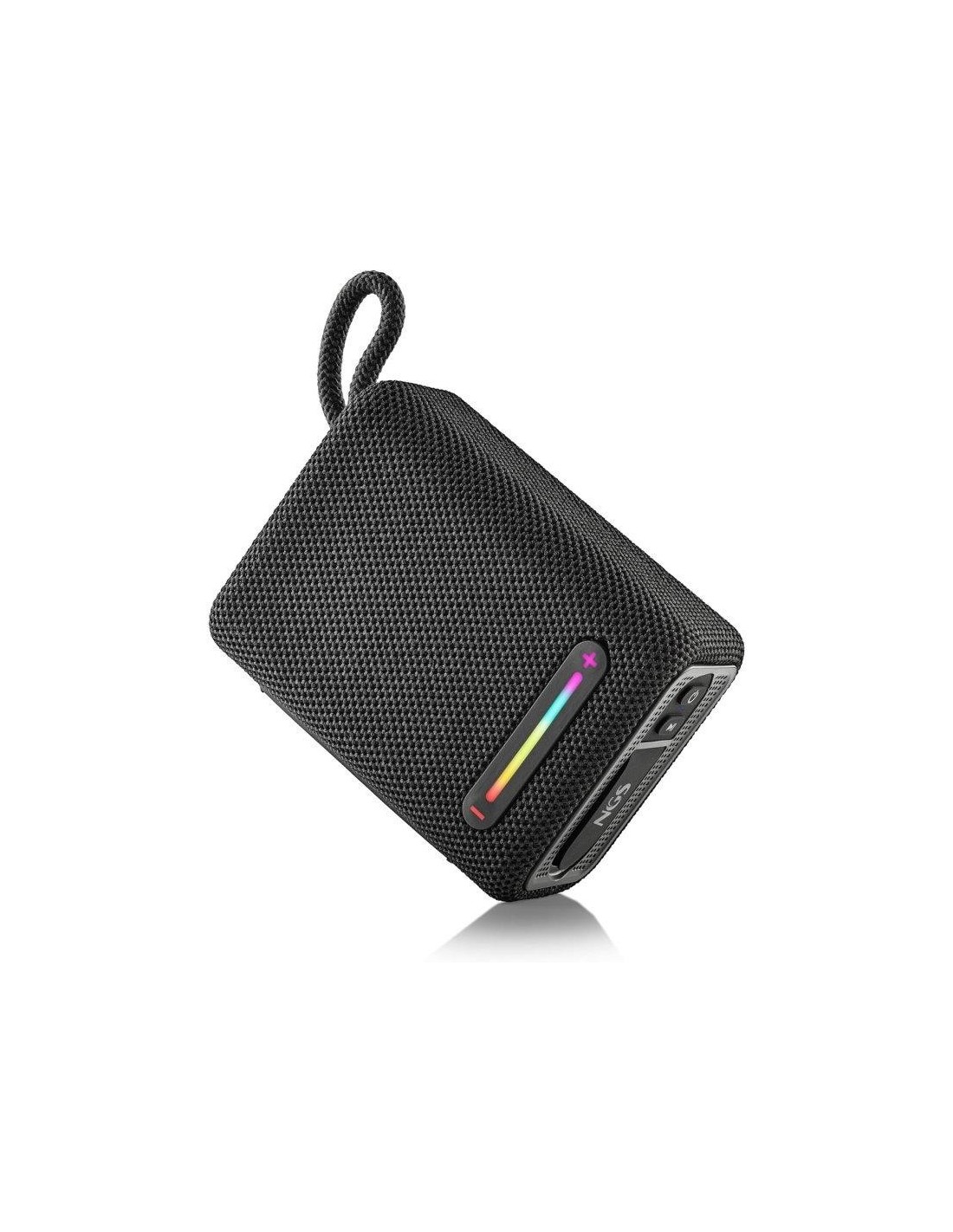 ALTAVOCES NGS ROLLER FURIA RGB PORTATIL WATERPROOF IPX6/BT/USB/AUX BLACK