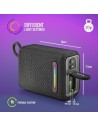 ALTAVOCES NGS ROLLER FURIA RGB PORTATIL WATERPROOF IPX6/BT/USB/AUX BLACK