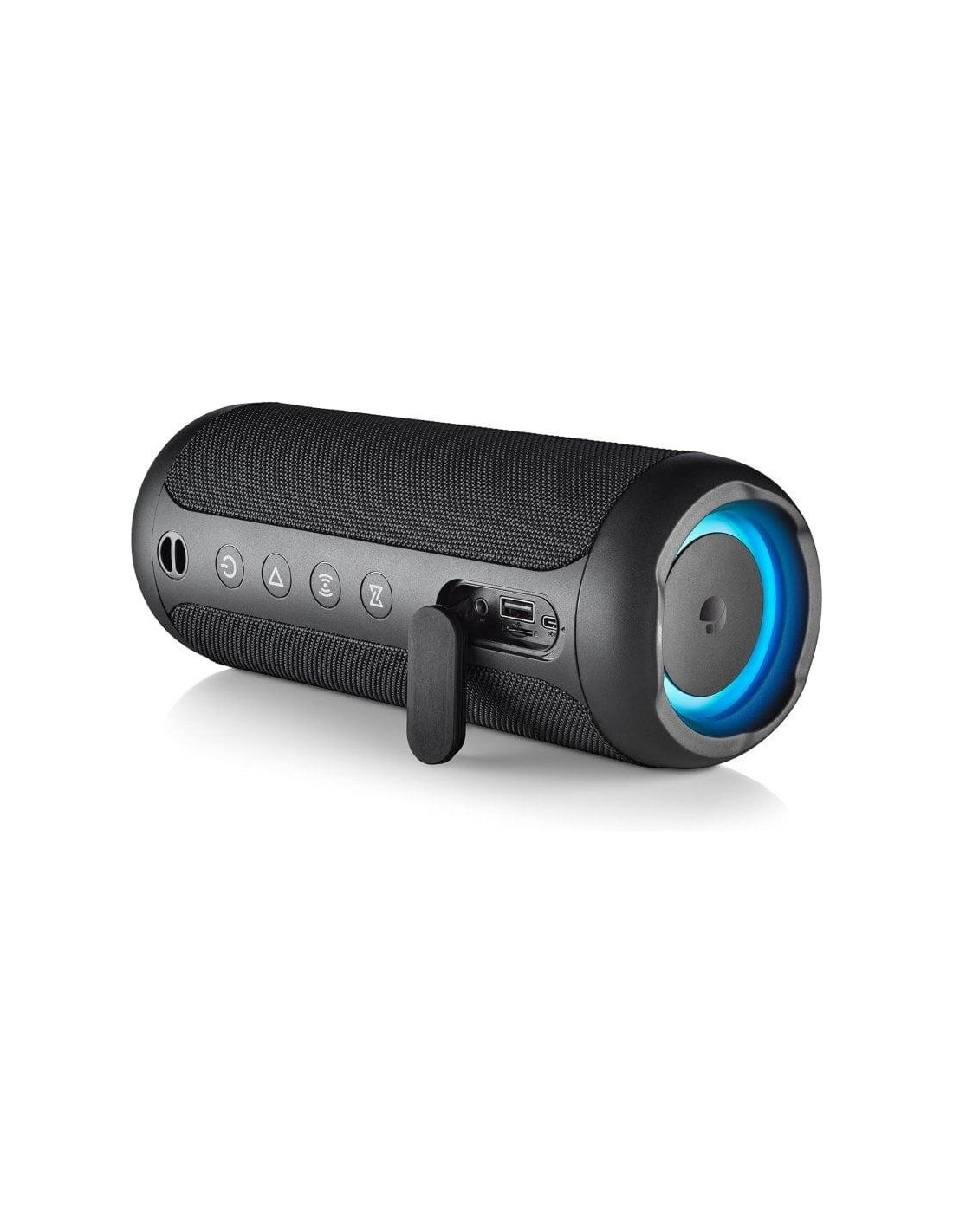 ALTAVOCES NGS ROLLER FURIA 2 RGB PORTATIL WATERPROOF IPX7/BT/USB/AUX BLACK