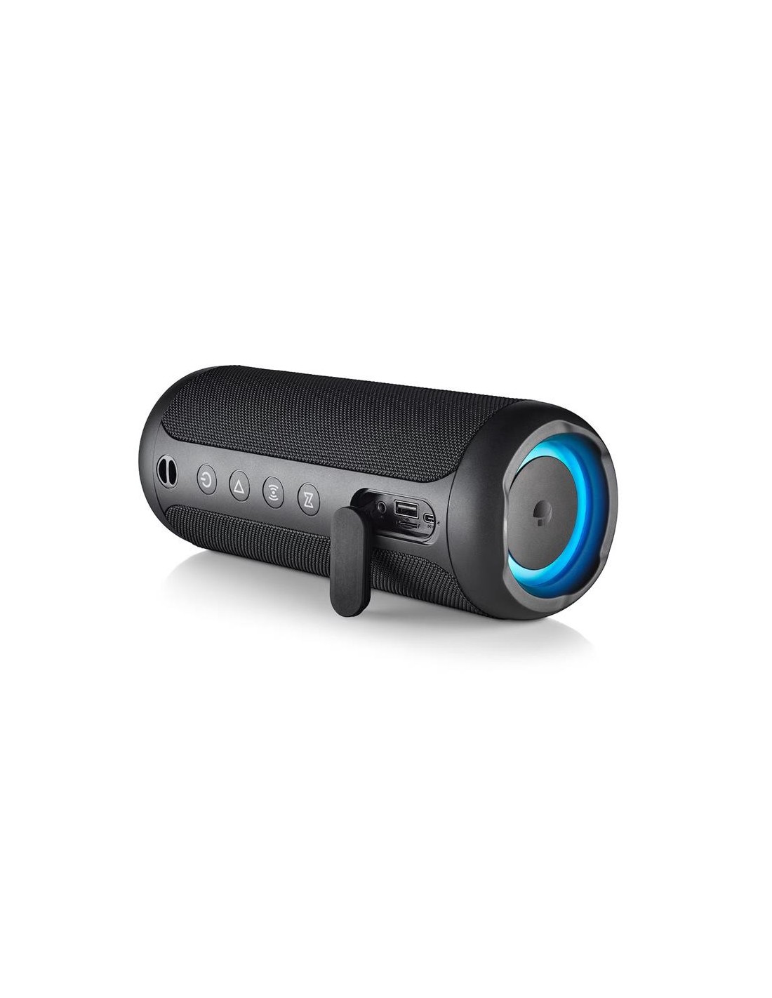 ALTAVOCES NGS ROLLER FURIA 2 RGB PORTATIL WATERPROOF IPX7/BT/USB/AUX BLACK