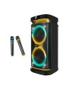 ALTAVOZ PHOENIX RUMBLEBOSS USB MICROSD FM BT RGB 80W KARAOKE + 2 MICROFONOS