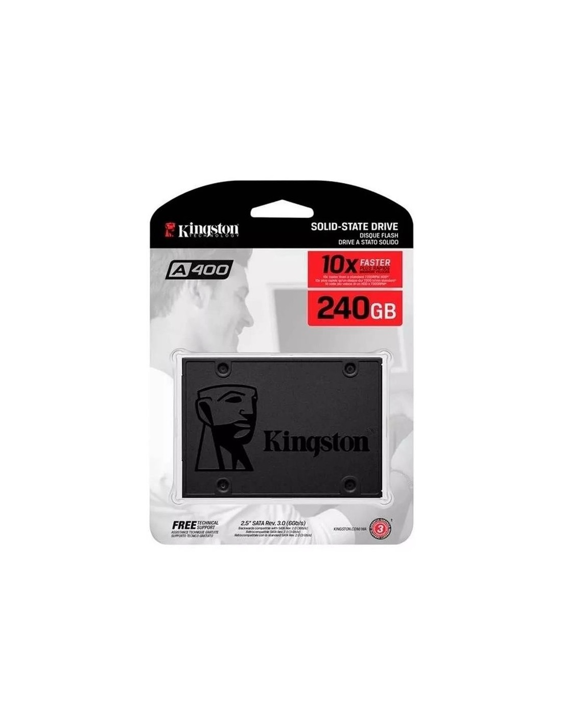 DISCO DURO SSD KINGSTON 240GB SSDNOW SA400