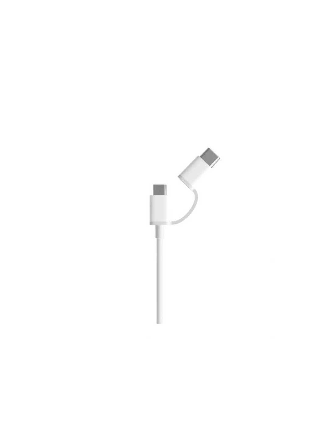 CABLE XIAOMI USB-A/M A MICRO USB / USB-C 1M WHITE