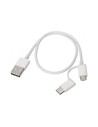 CABLE XIAOMI USB-A/M A MICRO USB / USB-C 1M WHITE