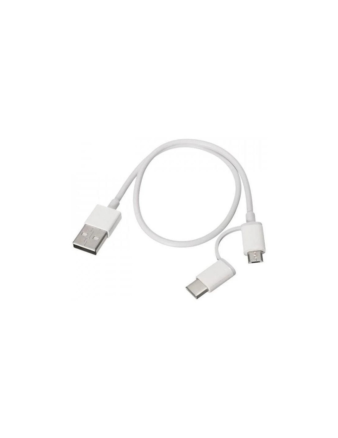 CABLE XIAOMI USB-A/M A MICRO USB / USB-C 1M WHITE