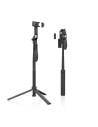 TRIPODE/PALO SELFIE AISENS + MANDO BLUETOOTH 3 IN 1 BLACK