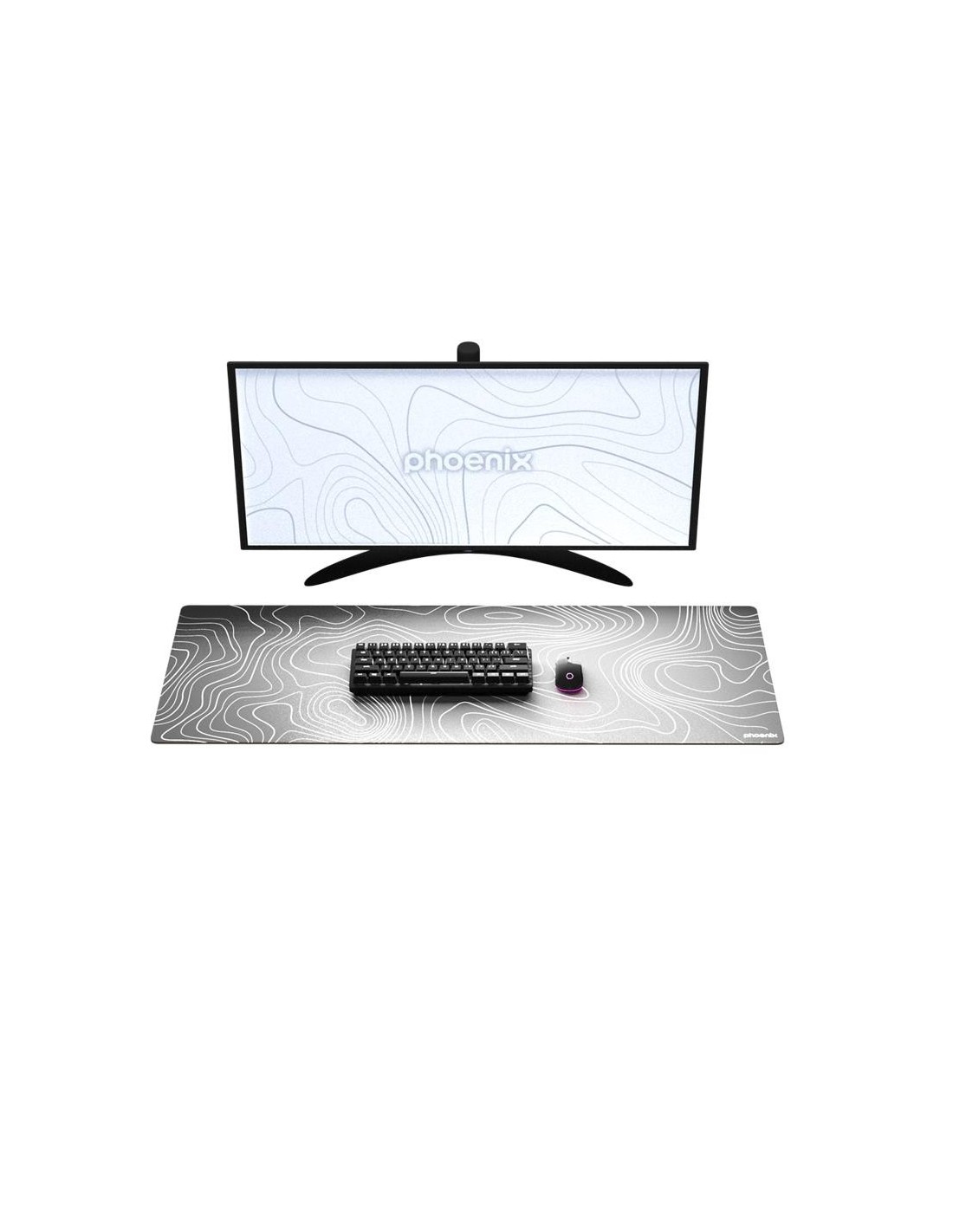 ALFOMBRILLA PHOENIX STRATOS 90CMX40CM BLACK