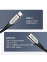 CABLE ALARGADOR USB-C 3.1 VENTION TIPO USB-C/M - USB-C/H 1M GREY/BLACK