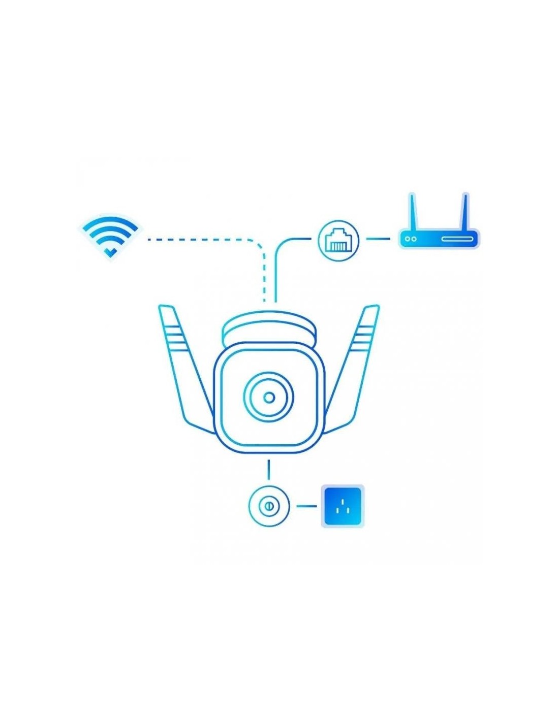 CAMARA IP TP-LINK TAPO C310 WIRELESS FULL HD 3MP EXTERIOR