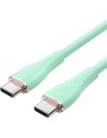 CABLE USB-C VENTION TIPO USB-C/M - USB-C/M 480MBPS 5A 100W 1.5M GREEN