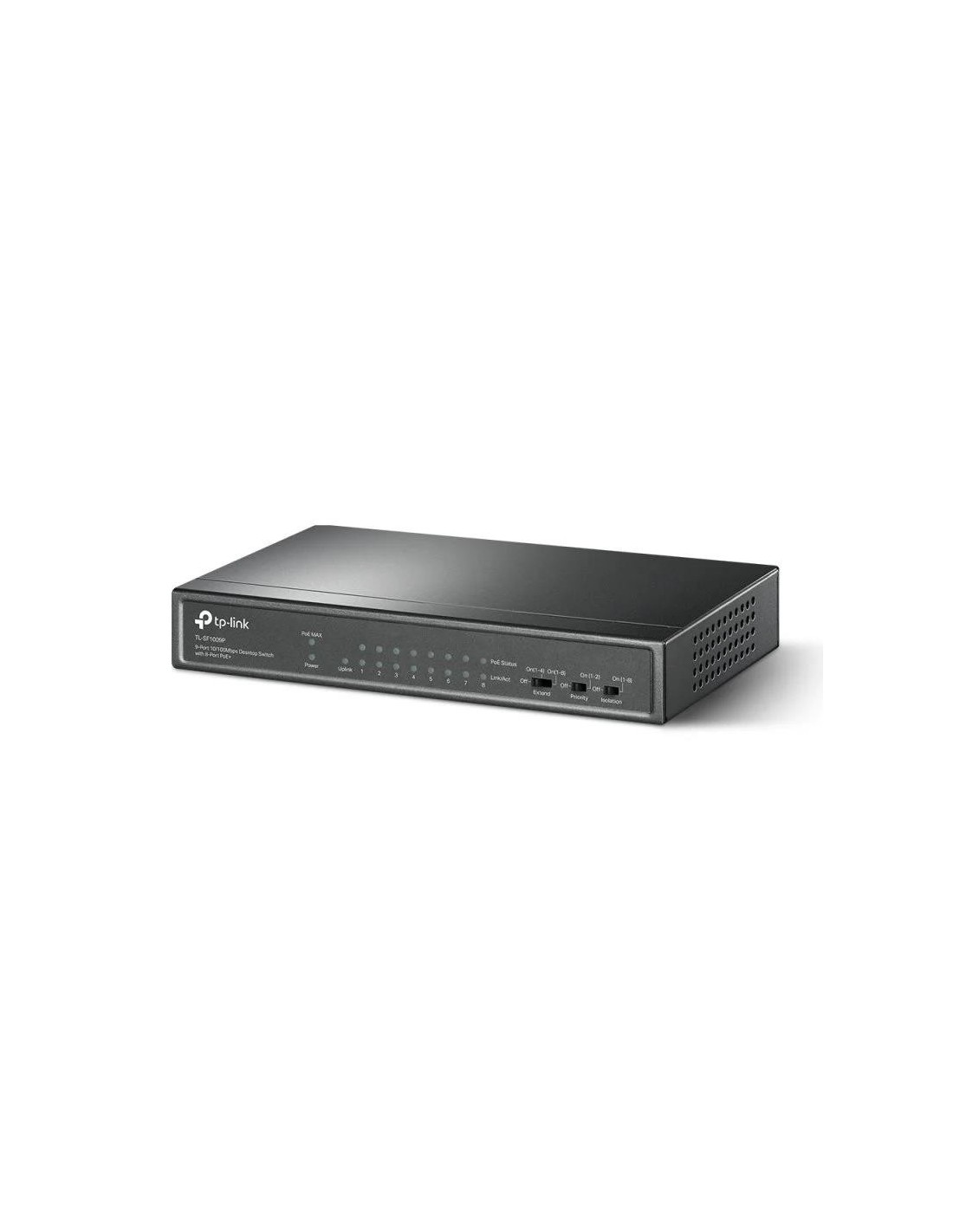 SWITCH TP-LINK ETHERNET 9 PUERTOS POE+ TL-SF1009P