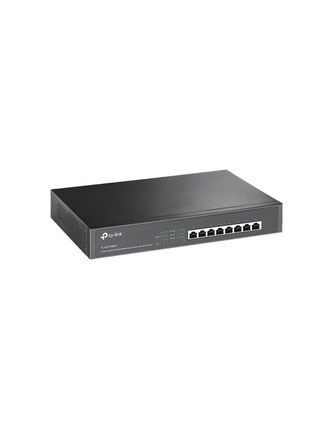 SWITCH TP-LINK GIGABIT 8 PUERTOS TL-SG1008P POE RACK