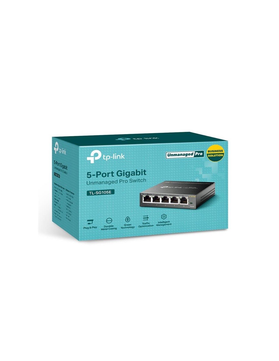 SWITCH TP-LINK TL-SG105E GIGABIT 5 PUERTOS EASY SMART SEMIGESTIONABLE