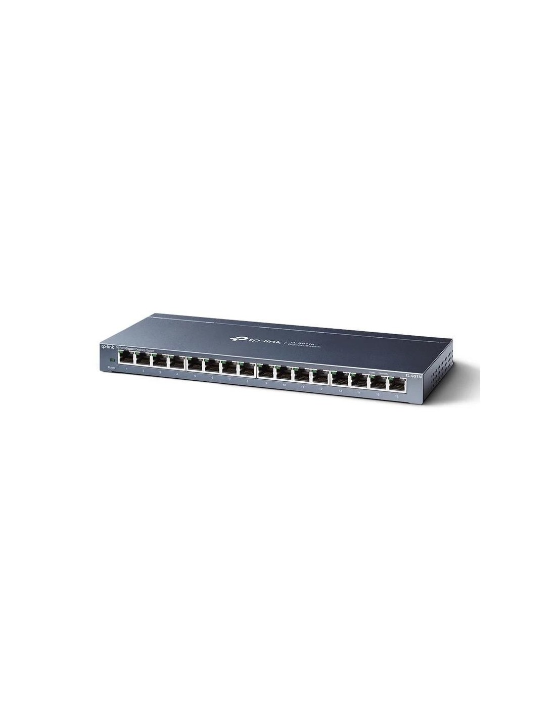 SWITCH TP-LINK 16 PUERTOS GIGABIT TL-SG1016P POE+ METALICA