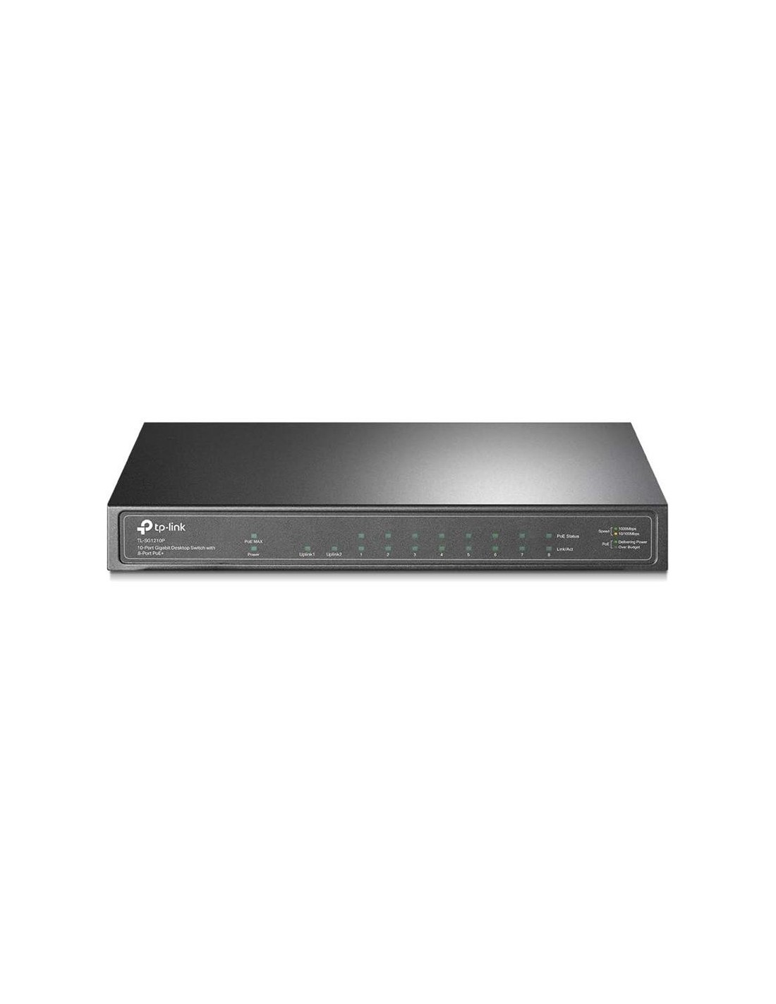 SWITCH TP-LINK GIGABIT 8 PUERTOS POE + 1 SFP TL-SG1210P