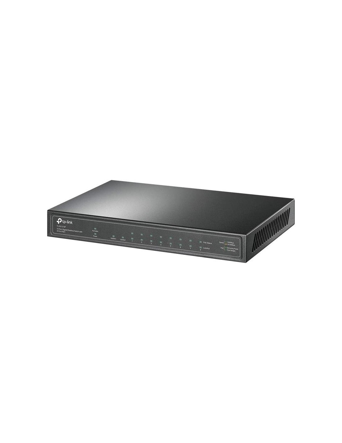 SWITCH TP-LINK GIGABIT 8 PUERTOS POE + 1 SFP TL-SG1210P