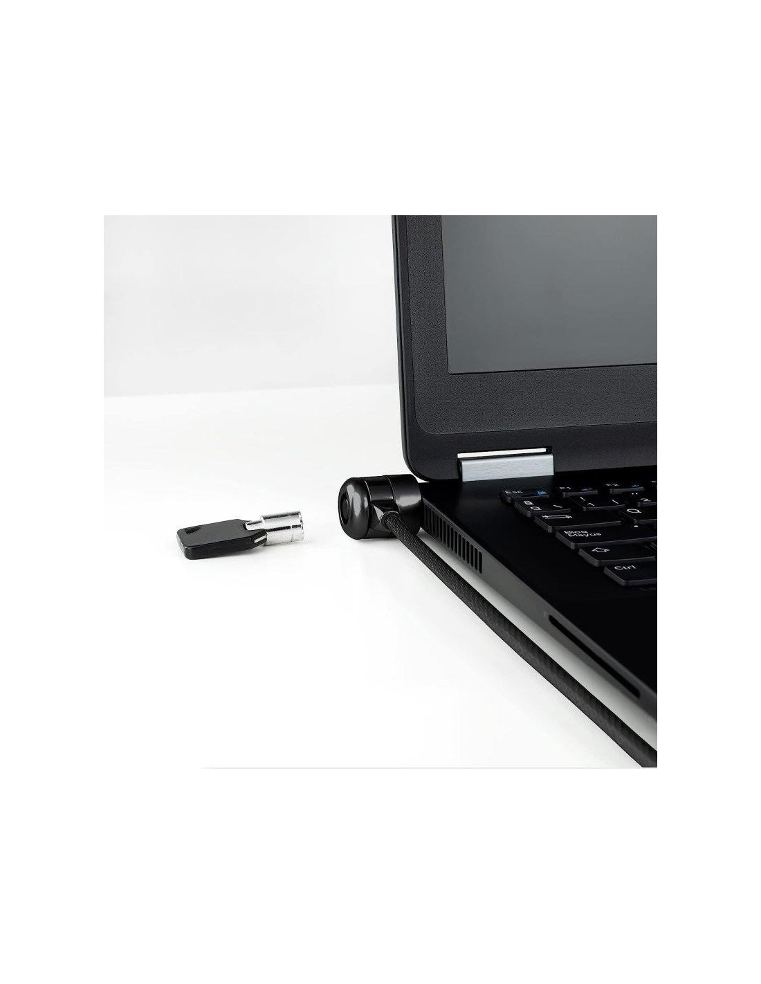 CABLE SEGURIDAD TOOQ PORTATIL CON LLAVE 1.5M BLACK