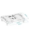 REPOSAPIES ERGONOMICO TOOQ CONFORT GREY