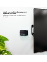 SOPORTE DE PARED UNIVERSAL TOOQ PARA ROUTER MINI PC MULTIMEDIA 5KG BLACK
