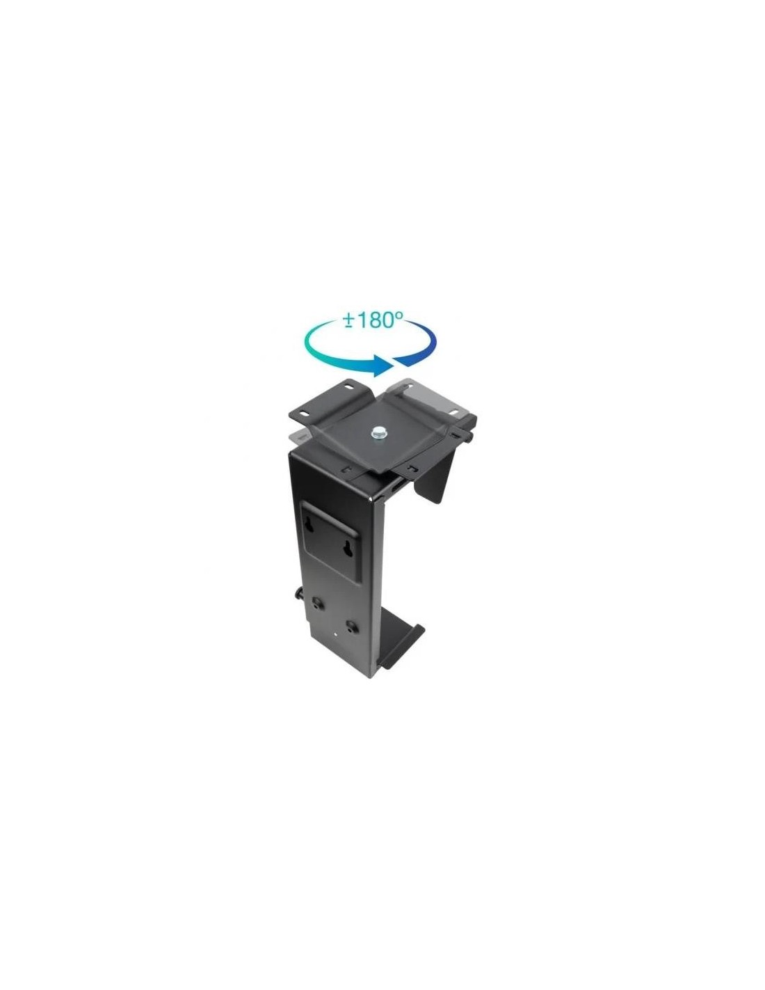 SOPORTE DE ESCRITORIO/PARED TOOQ PARA CPU 10KG BLACK
