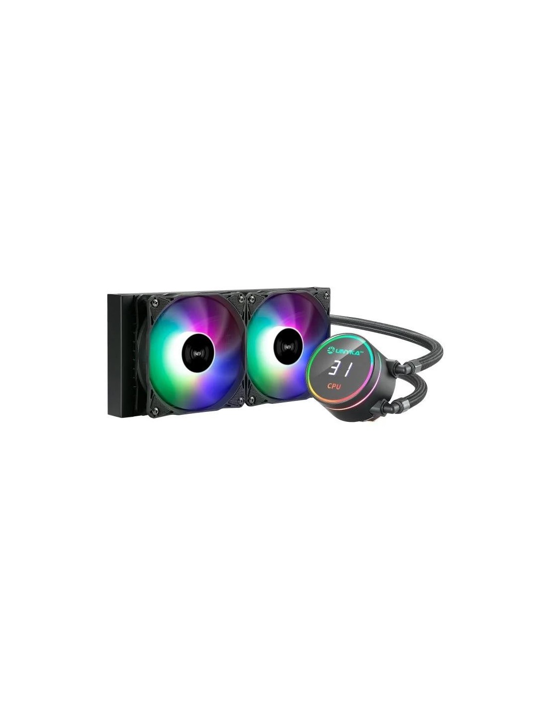 REFRIGERACION LIQUIDA CPU UNYKACH AQUASTORM RGB 240MM BLACK